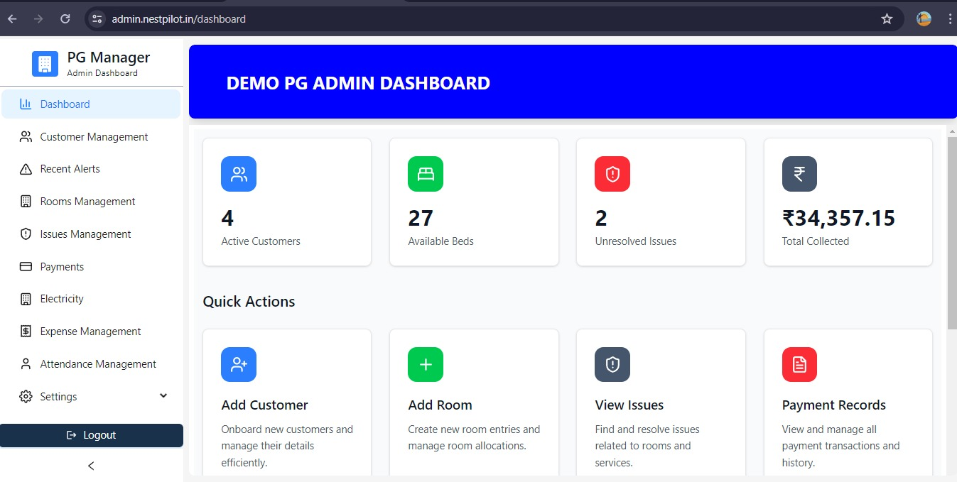 Dashboard Overview